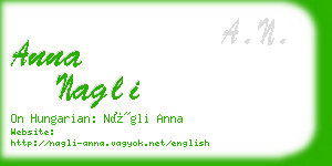 anna nagli business card